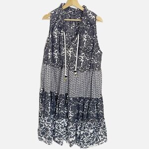 Chelsea & Theodore Cotton Boho tiered midi dress 2X